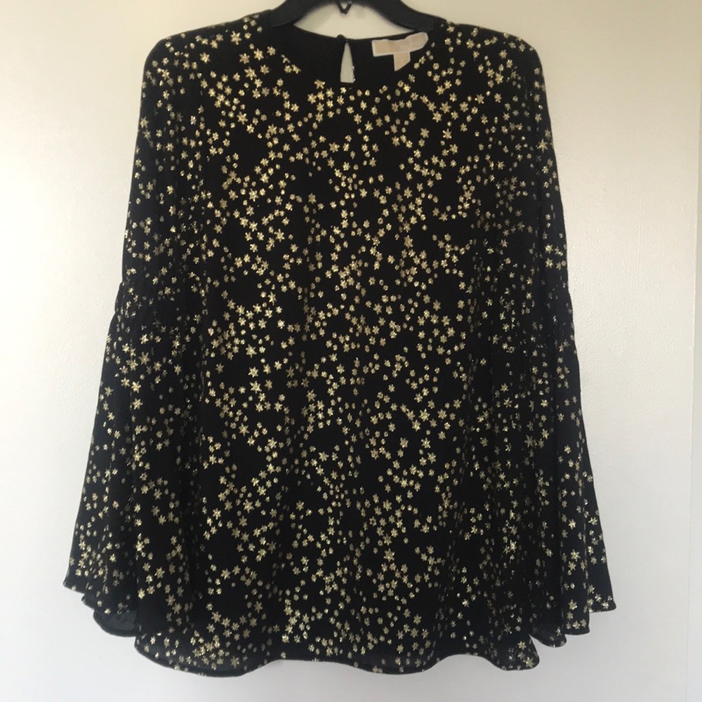 Michael Kors Bell Sleeve Star Blouse